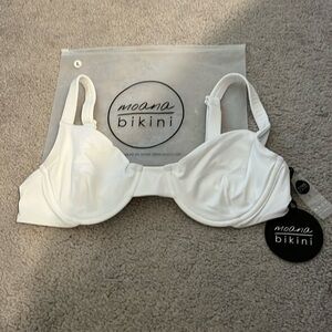 Size Large white (Sugar from snacks collection) bra bikini top